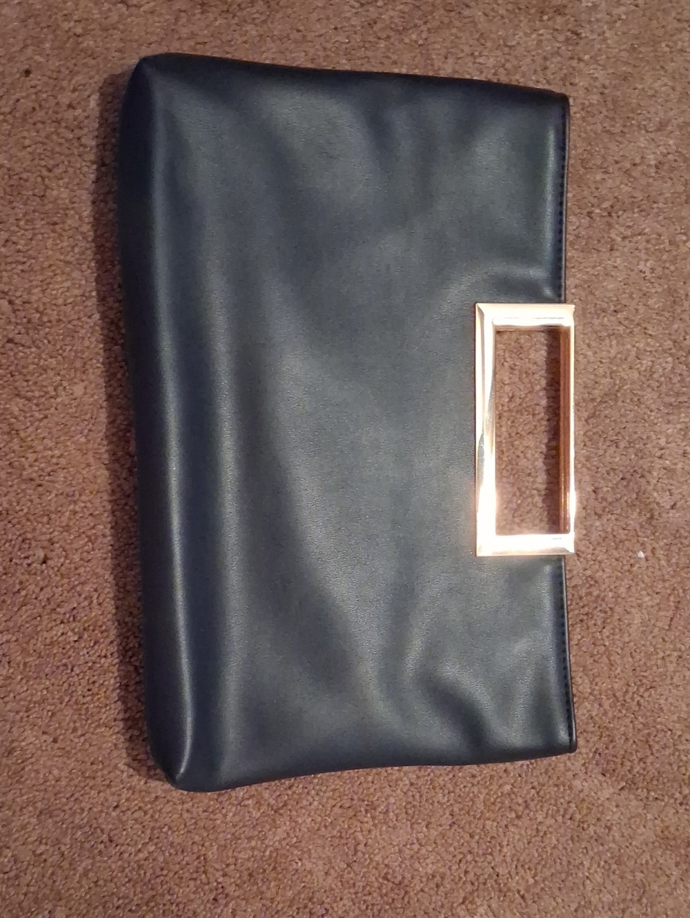 Charming Tailor Minimalist Evening Clutch Bag in Navy Blue - Like New!